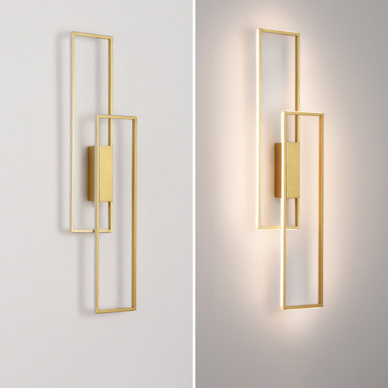 Rectangle Line Iron Silicone Wall Lamp