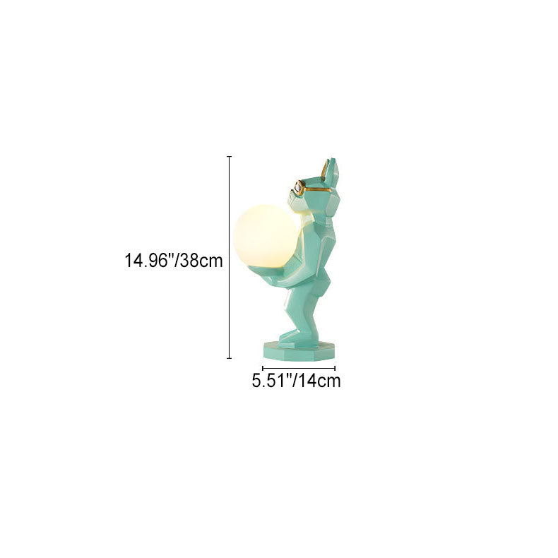 Resin Unicorn Glass Kids Table Lamp