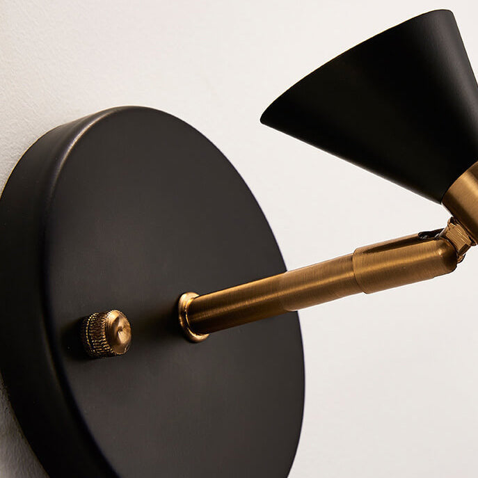 Horn Black Gold Wall Lamp