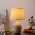 Fabric Ceramic Jar Table Lamp
