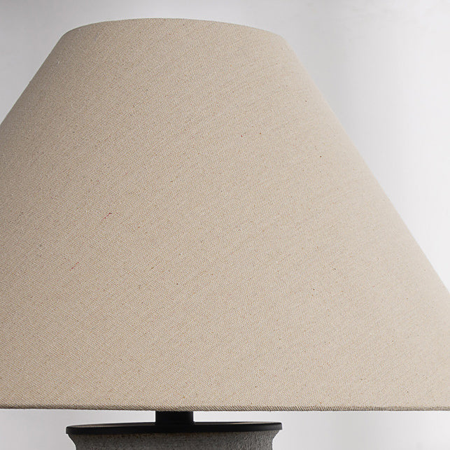 Ceramic Fabric Metal Conic Table Lamp
