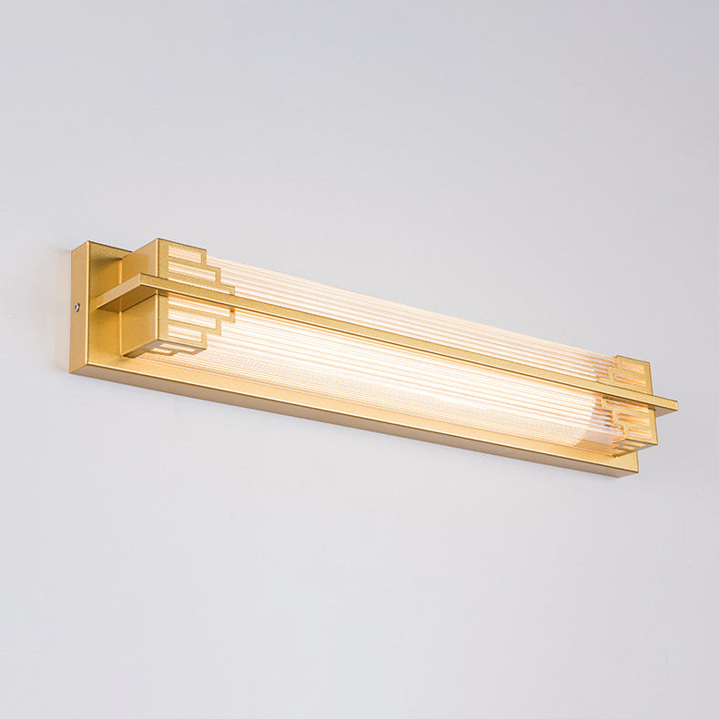 Rectangular Stainless Steel Glass Outdoor Light