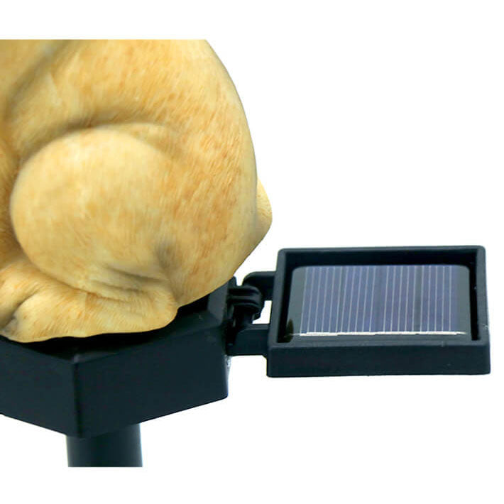 Dog Resin Solar Waterproof Outdoor Light