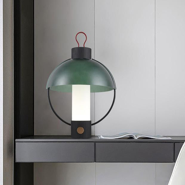 Round Dome Cylinder Aluminum Table Lamp