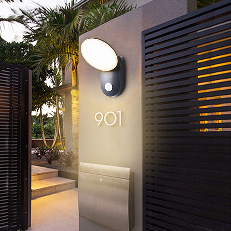 Aluminum PC Round Garden Outdoor Light
