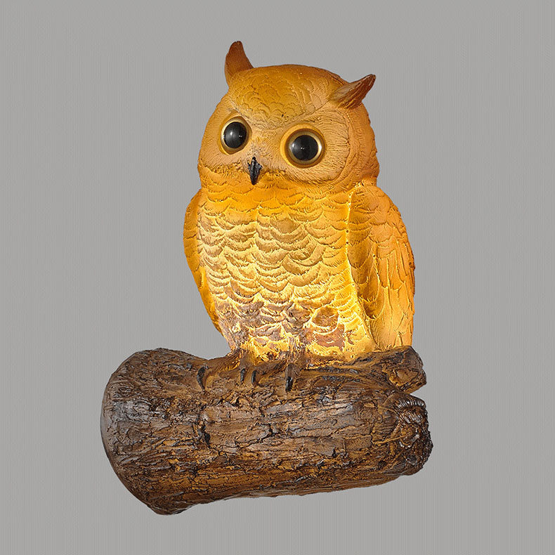 Resin Animal Owl Wall Lamp