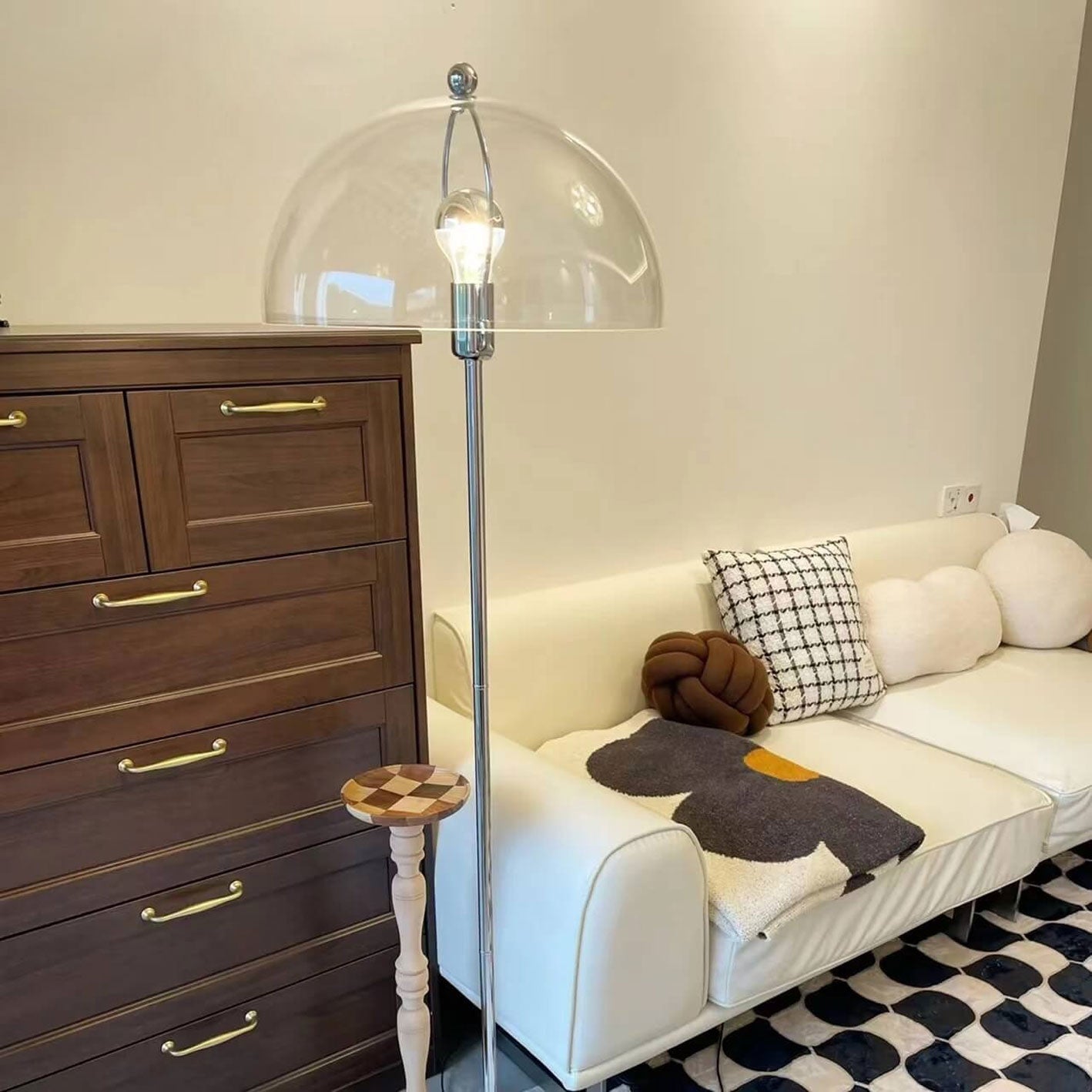 Creative Retro Acrylic Mushroom Floor Lamp