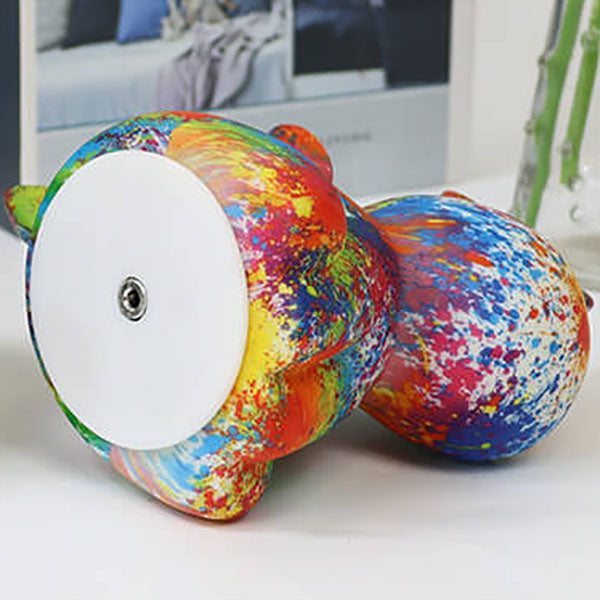 Unicorn Painted 3D Printed Table Lamp
