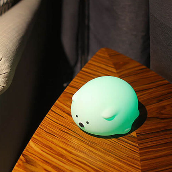 Cartoon Bear Silicone Kids Table Lamp