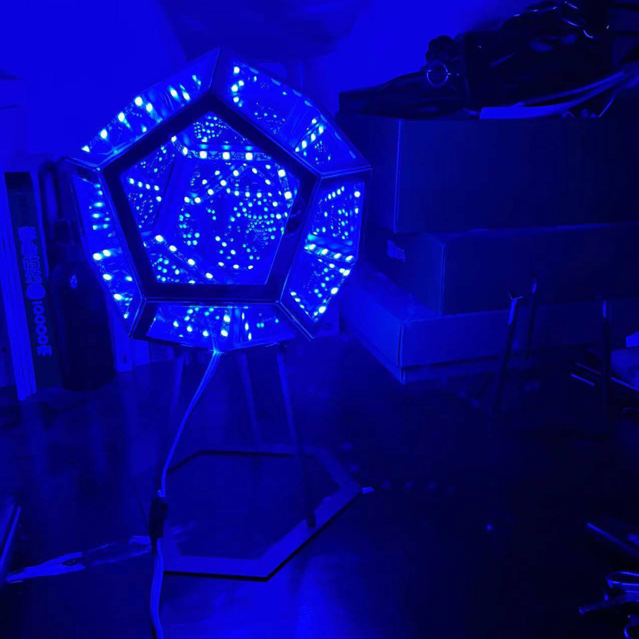 Infinity Dodecahedron Night Table Lamp