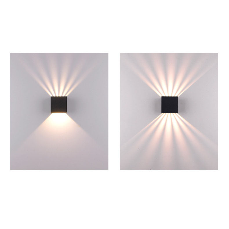 Solid Color Aluminum Square Outdoor Light