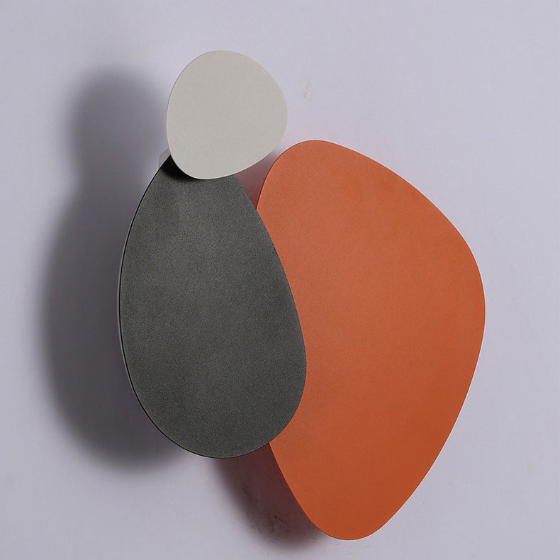 Geometric Iron Round Plate Wall Lamp