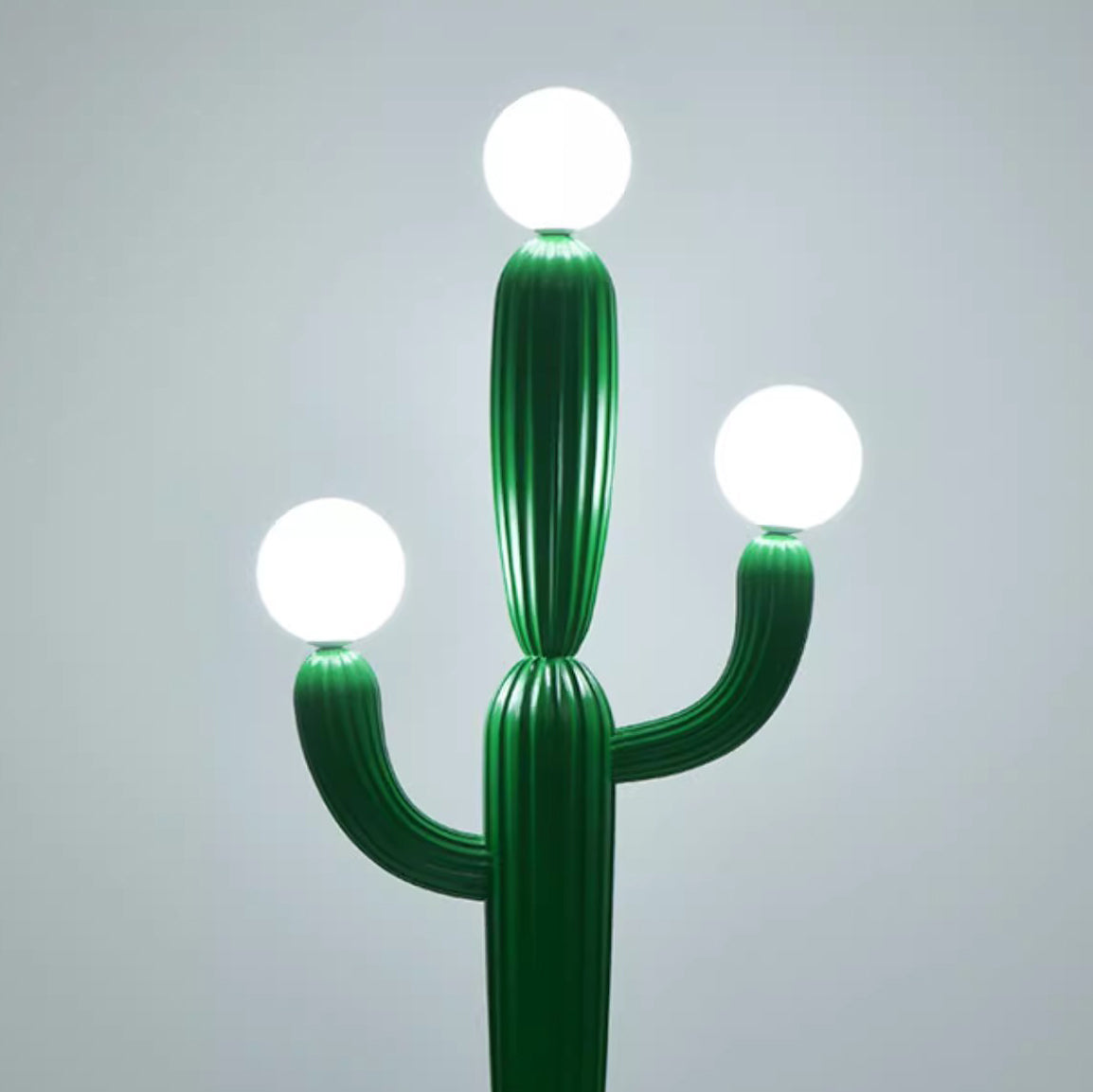 Contemporary Creative Cactus Resin 3-Light Floor Lamp