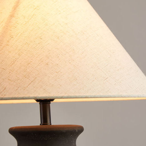Fabric Ceramic Jar Study Table Lamp