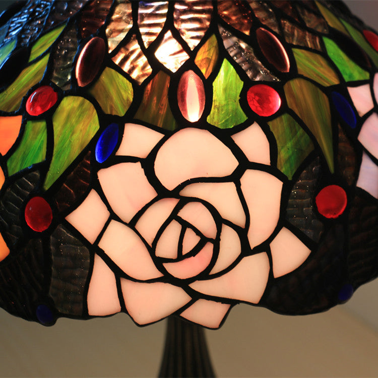 Bloom Floral Stained Glass Table Lamp