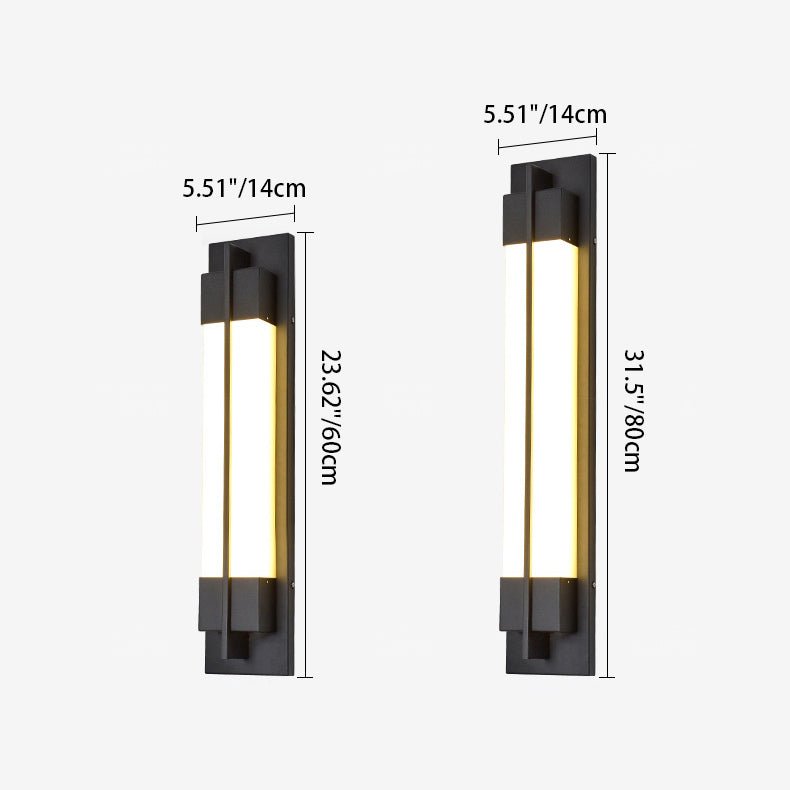 Imitation Marble Rectangle Acrylic Outdoor Light