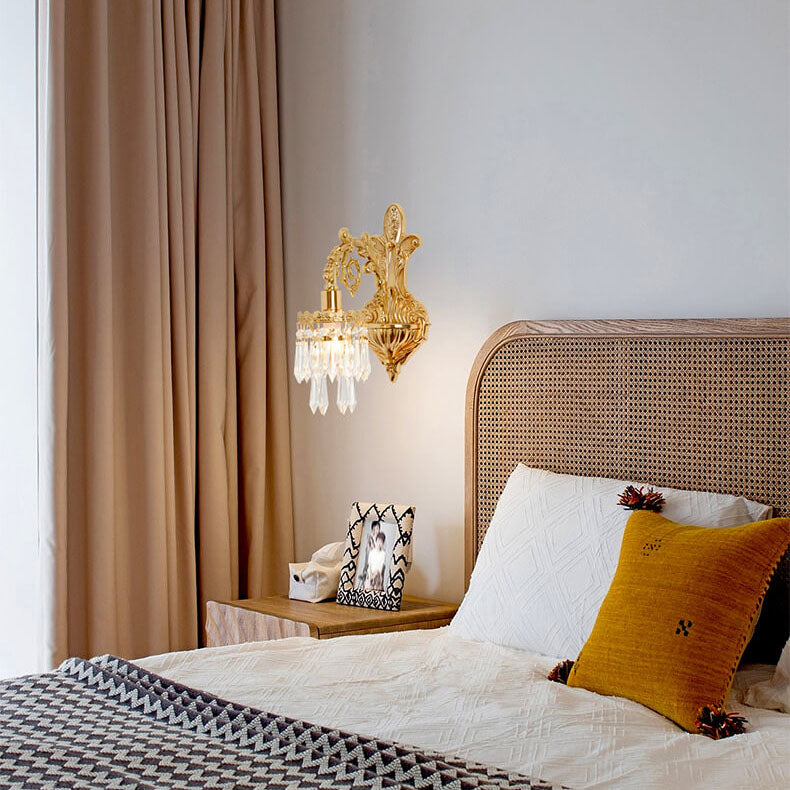 All-Copper Branch Bedroom Wall Lamp