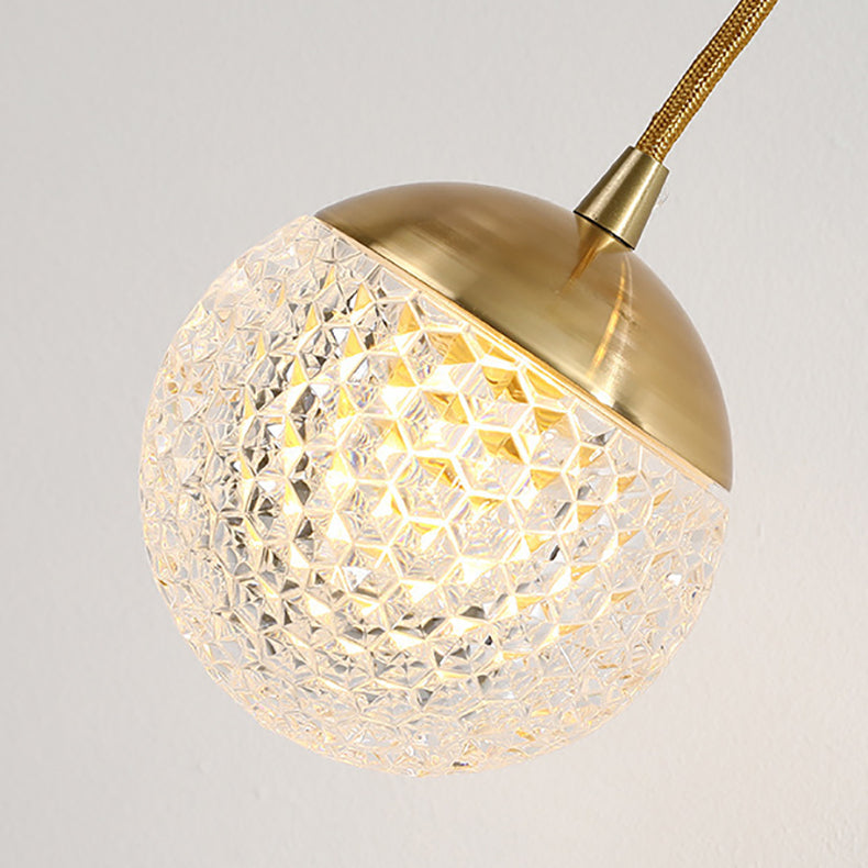 Iron Acrylic Ball Bedside Wall Lamp
