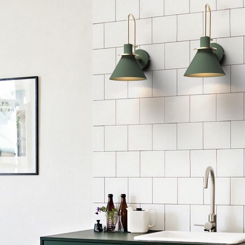 Macaron Horn Iron Hallway Wall Lamp