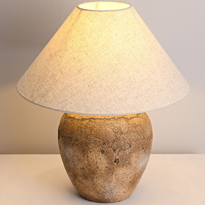Shabby Chic Cone Fabric Table Lamp