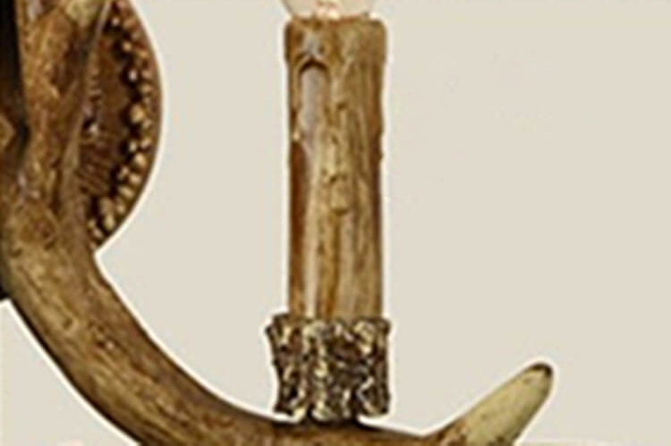 Resin Antler 2-Light Wall Lamp