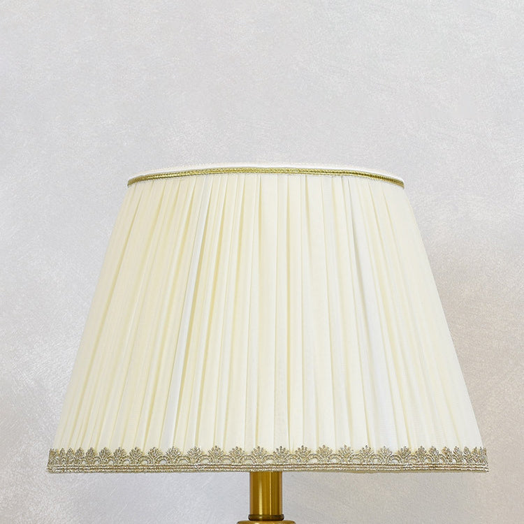 Bird Flower Cylinder Hardware Table Lamp