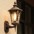 Cylinder Quadrilateral Aluminum Glass Outdoor Light