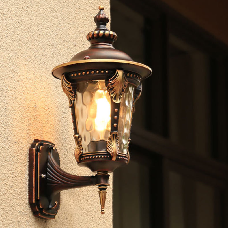Cylinder Quadrilateral Aluminum Glass Outdoor Light