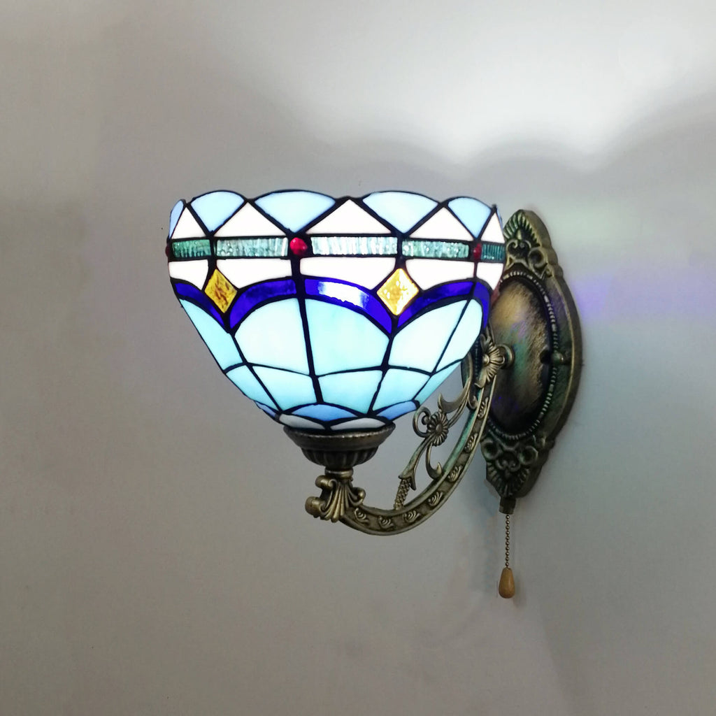 Resin Glass Flower Shape Wall Lamp