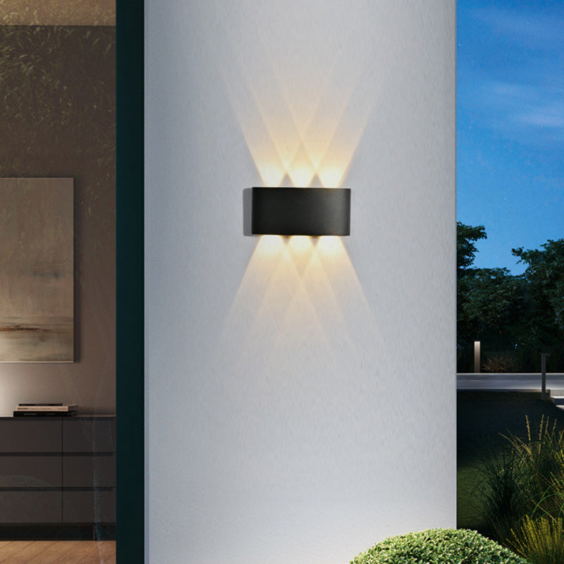 Cylinder Rectangular Aluminium Iron Outdoor Light