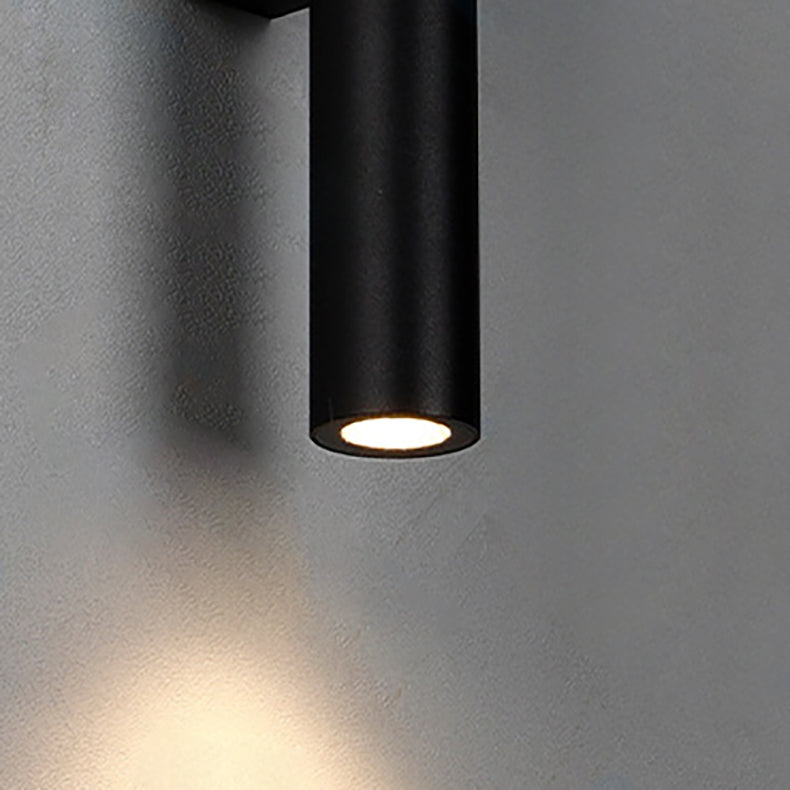 Long Cylinder Rectangle Aluminum Outdoor Light