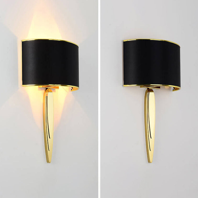 Fabric Mirror Stainless Steel Wall Lamp