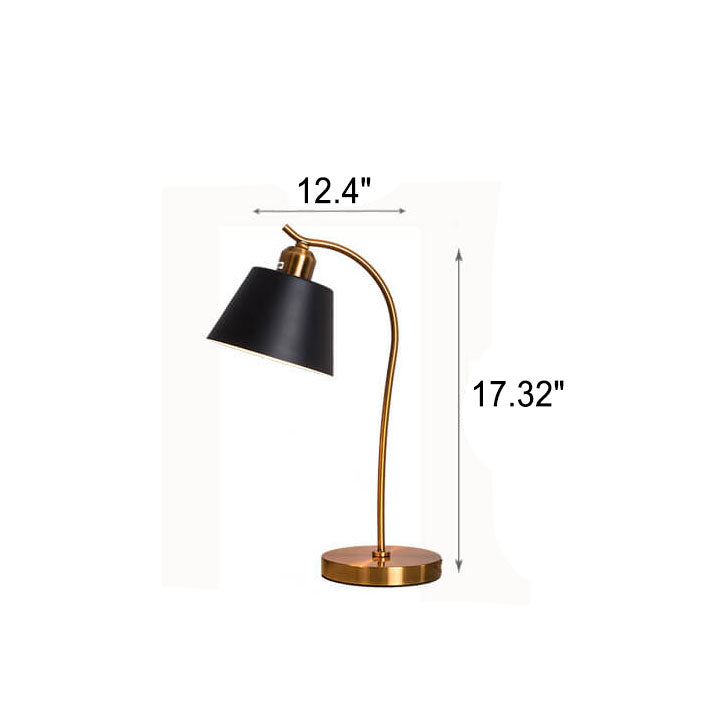 Metal Cone Table Lamp