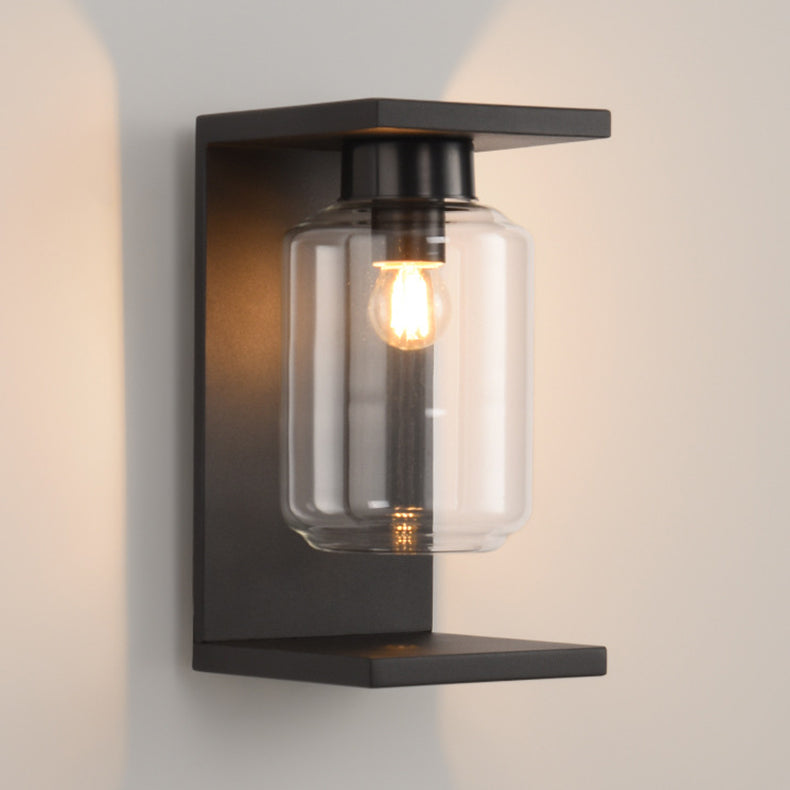 Stainless Steel Cylinder Glass Outdoor Light