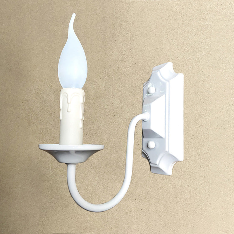 Iron Candlestick Holder Hallway Wall Lamp