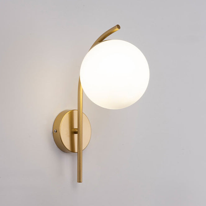 Arc Glass Globe Wall Lamp