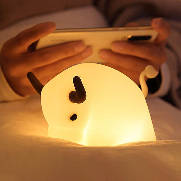 Animal Cow Silicone Timer Table Lamp