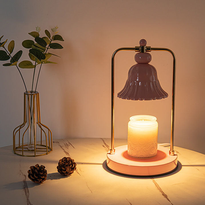 Iron Pink Flower Design Table Lamp
