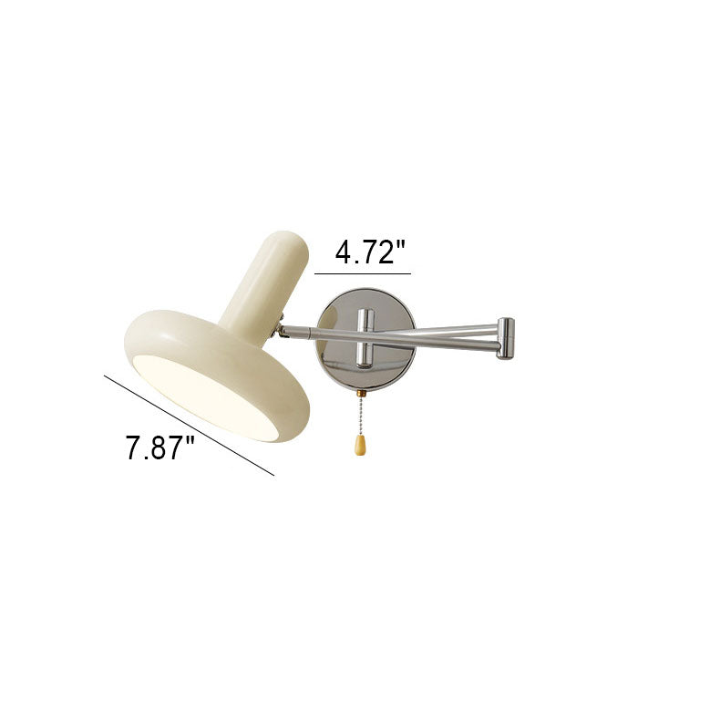 Retractable Swing Arm Iron Wall Lamp