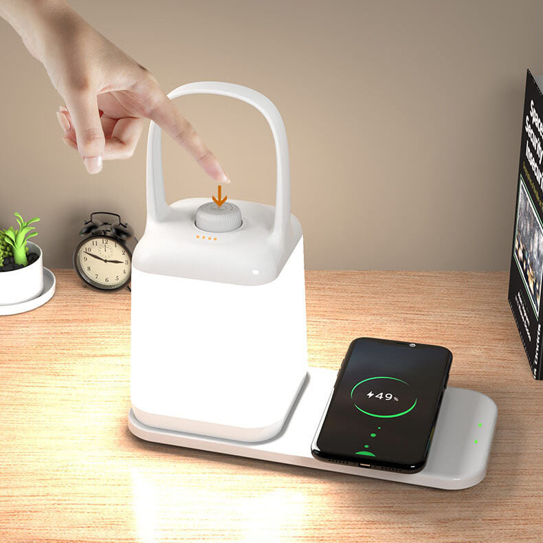 Square Jar Portable ABS Table Lamp