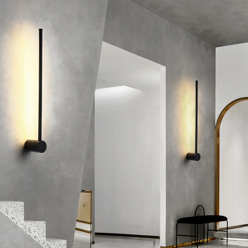 Long Aluminum Iron Silicone Wall Lamp
