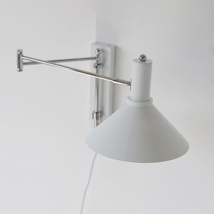 Cone Iron Swing Arm Wall Lamp