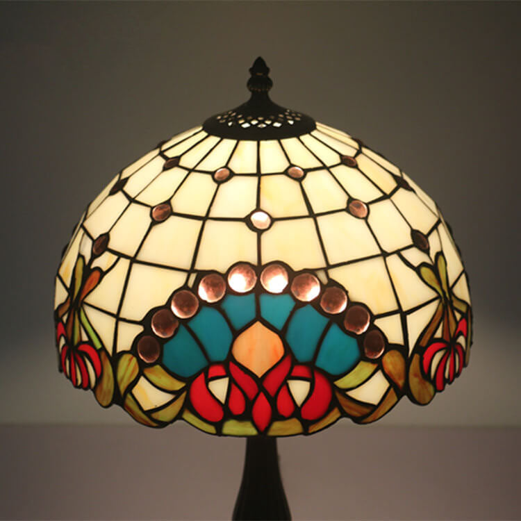 Baroque Gem Stained Glass Table Lamp