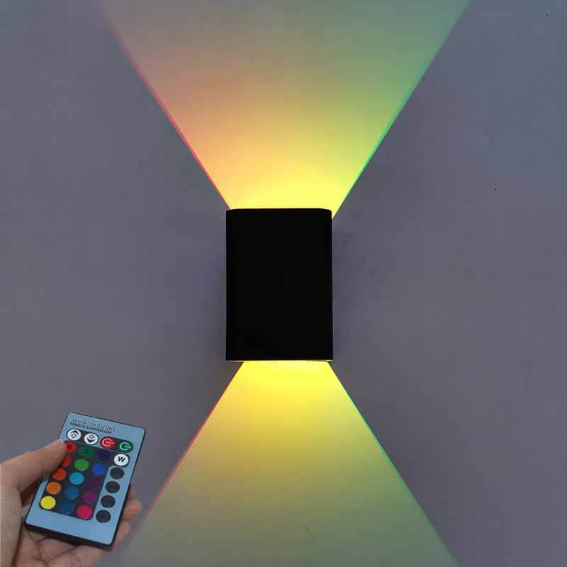 Square Aluminum RGB Wall Lamp