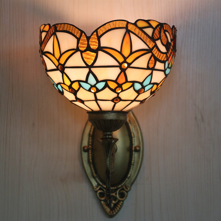 Flora Stained Glass Wall Lamp