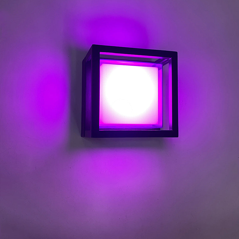 Square Aluminum Acrylic Garden Outdoor Light