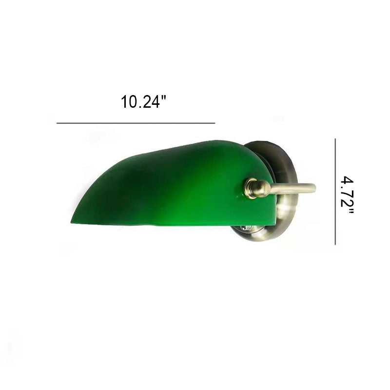 Glass Iron Round Zipper Wall Lamp