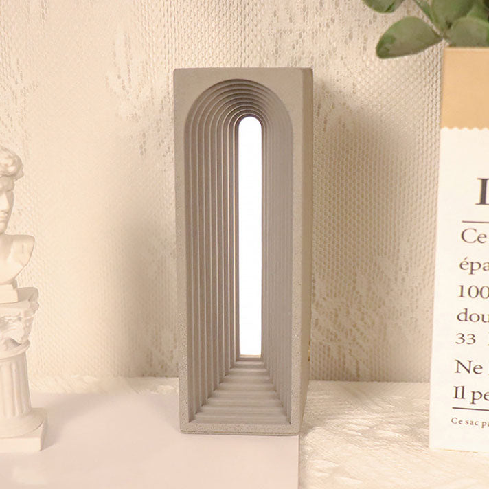 Rectangular Cement Table Lamp