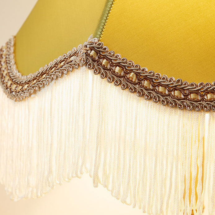 Fabric Fringed Horn Table Lamp