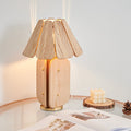 Rectangular Cone Brass Solid Table Lamp